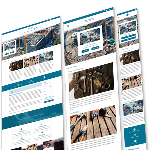 Erstellung von Handwerker Website